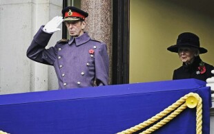 Edward, duc de Kent et sa soeur la princesse Alexandra au Remembrance sunday 2021