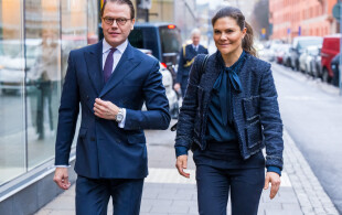 Victoria et Daniel de Suède au Swedish Institute for European Policy Studies à Stockholm