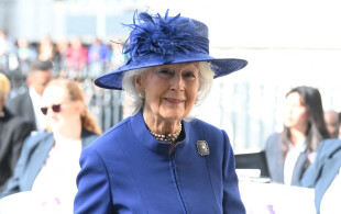 La princesse Alexandra de Kent arrive à l'abbaye de Westminster, pour le Commonwealth Day, le 14 mars 2022.