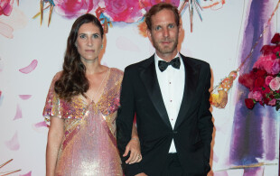 Andrea et Tatiana Casiraghi au Bal de la Rose, le 8 juillet 2022 à Monaco.