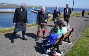 Le prince Charles en Ecosse à Wick, Caithness et Carnegie