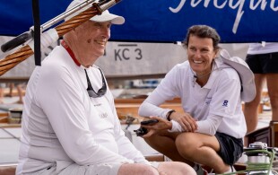 Le roi de Norvège aux championnats du monde de voile à Genève