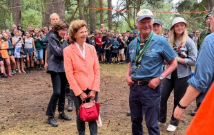 Les souverains suédois au Jamboree 2022 à Kristianstad