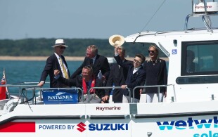 La princesse Anne à Cowes sur l'île de Wight, le 14 avril 2021.