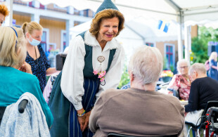Silvia de Suède à la Journée des anciens à Ekerö