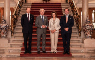 Henri et Guillaume de Luxembourg reçoivent les souverains suédois au Palais grand-ducal
