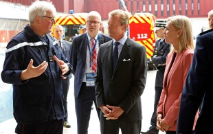 Henri de Luxembourg  à la journée nationale de la sécurité civile à La Cloche d'or