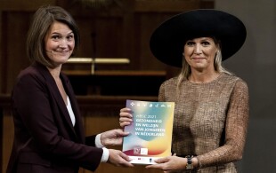 Maxima des Pays-Bas à Utrecht pour un symposium sur la jeunesse