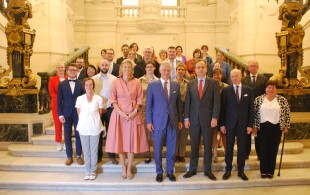 Philippe de Belgique reçoit les lauréats de Beheroes au Palais royal de Bruxelles