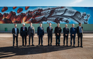 Henri de Luxembourg sur le site de Rodange d'Arcelor Mittal