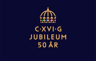Logo jubilé du roi Carl XVI Gustaf de Suède