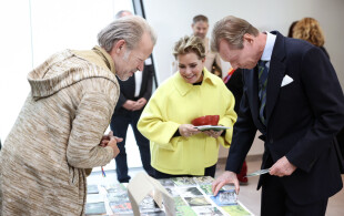 Henri et Maria Teresa de Luxembourg à la conférence internationale Klima Bündnis organisée à Hesperange.