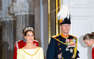 Joachim et Marie de Danemark au château de Christiansborg le 11 septembre 2022, au second jour des festivités du jubilé d'or de Margrethe II.
