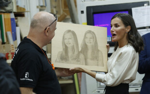 Letizia d'Espagne à Albacete  pour l'ouverture de l'année académique dans une école professionnelle