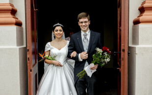 Mariage du prince héréditaire de Mecklembourg et Hande Macit  à Neustrelitz