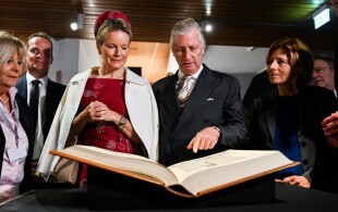 Philippe et Mathilde de Belgique à Mayence en Rhénanie-Palatinat