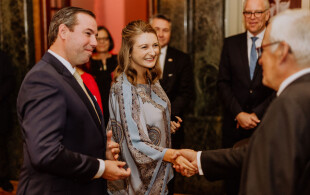 Guillaume et Stéphanie de Luxembourg à Berlin