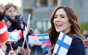 Mary de Danemark à l'école internationale à Aarhus