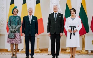Philippe et Mathilde de Belgique en visite d'Etat en Lituanie