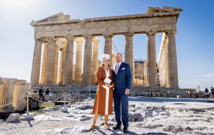 Willem-Alexander et Maxima des Pays-Bas à l'Acropole  à Athènes