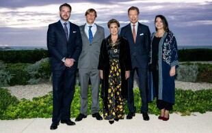 Henri, Maria Teresa, Felix, Louis et Alexandra de Luxembourg à Biarritz pour le gala de Stand DSpeak Rise Up !