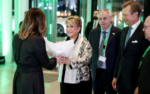 Henri et Maria Teresa de Luxembourg à la Philharmonie Luxembourg pour les 100 ans du syndicat LCGB