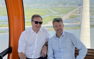 Frederik de Danemark à Haiphong au Vietnam