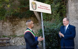 Albert de Monaco à Gerace en Calabre