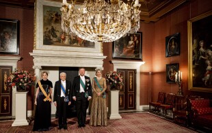 Banquet d'Etat au palais royal d'Amsterdam pour le président italien Mattarella