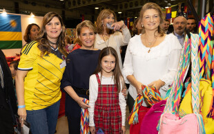 Maria Teresa, Stéphanie et Amalia de Luxembourg au Bazar international 2022