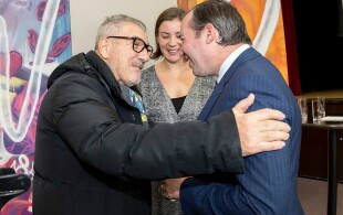 Guillaume de Luxembourg à Junglister pour commémoration des victimes d'accident de circulation