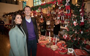 Joachim et Marie de Danemark au Bazar de Noël de l'église danoise à Paris