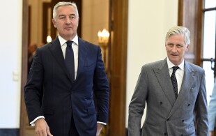 Le roi des Belges reçoit le président du Monténégro Milo Đukanović.