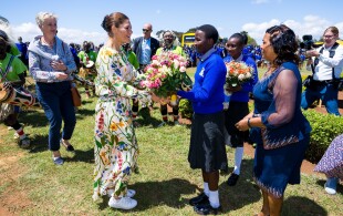 Victoria de Suède à Lewa au Kenya dans une réserve naturelle