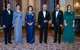 Dîner de gala pour le parlement suédois au Palais royal de Stockholm