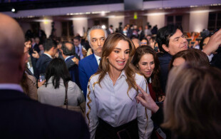 Rania de Jordanie à Paris au forum de la paix