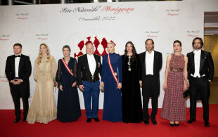 La famille princière de Monaco au Grimaldi Forum pour le gala ded la Fête nationale 2022
