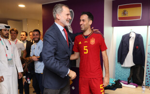 Felipe d'Espagne au Qatar pour le match Espagne-Costa Rica