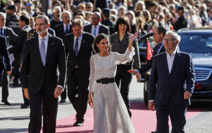 Felipe et Letizia d'Espagne à Valence pour le prix Roi Jaume I