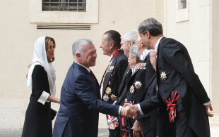 Abdallah et Rania de Jordanie au Vatican