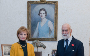 Le prince de Kent reçu au palais Elisabeta à Bucarest par la princesse Margareta de Roumanie