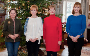 Margareta, Elena, Sophie et Marie de Roumanie au château de Savarsin  pour Noël 2022