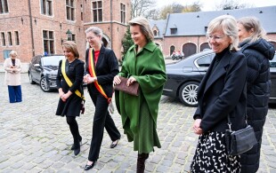 Mathilde de Belgique au château du Karreveldt à Molenbeek