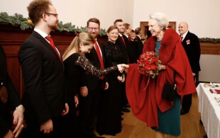 Benedikte de Danemark en l'église de Holmens à Copenhague