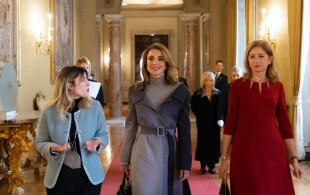 Rania de Jordanie au Quirinal  à Rome