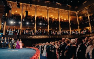 La famille royale de Suède à la cérémonie des Nobel 2022 à Stockholm