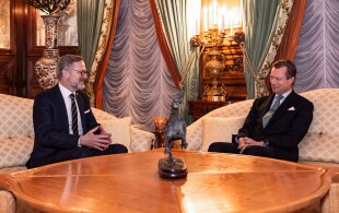 Henri de Luxembourg reçoit le Premier Ministre tchèque Fiala