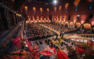 Dîner de gala des Nobel 2022 à l'Hôtel de Ville de Stockholm