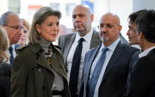 La princesse de Monaco à la Villa Sauber pour l'exposition Winter Video Days