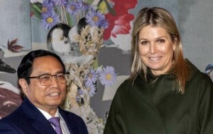 La reine Maxima des Pays-Bas reçoit le Premier Ministre du Vietnam au Palais Huis ten Bosch